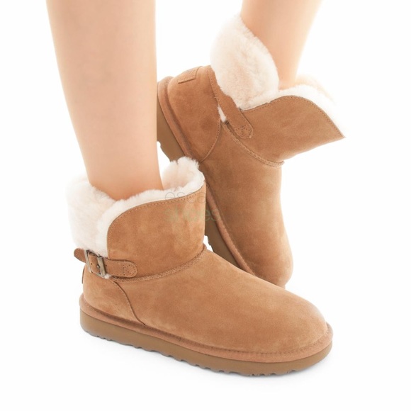 ugg karel boots chestnut suede